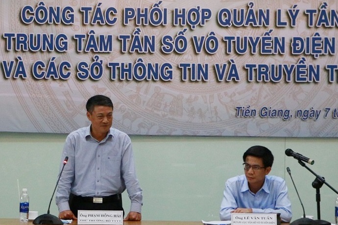 Thứ trưởng Bộ TTTT Phạm Hồng Hải phát biểu chỉ đạo Hội nghị